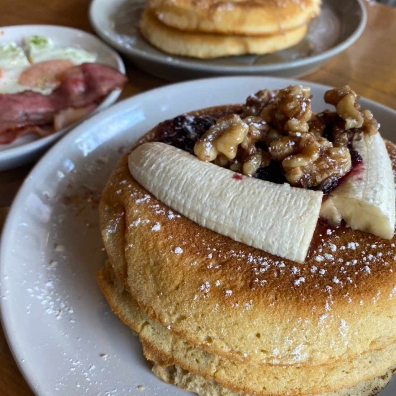 Pancake de Banana + American Breakfast