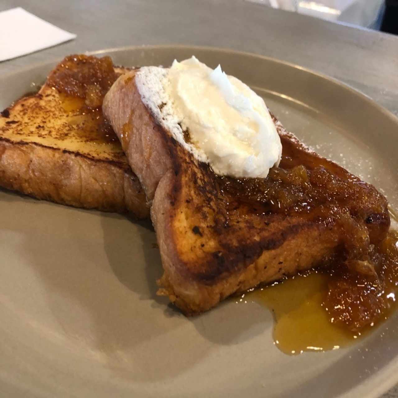 french Toast with marmelade 