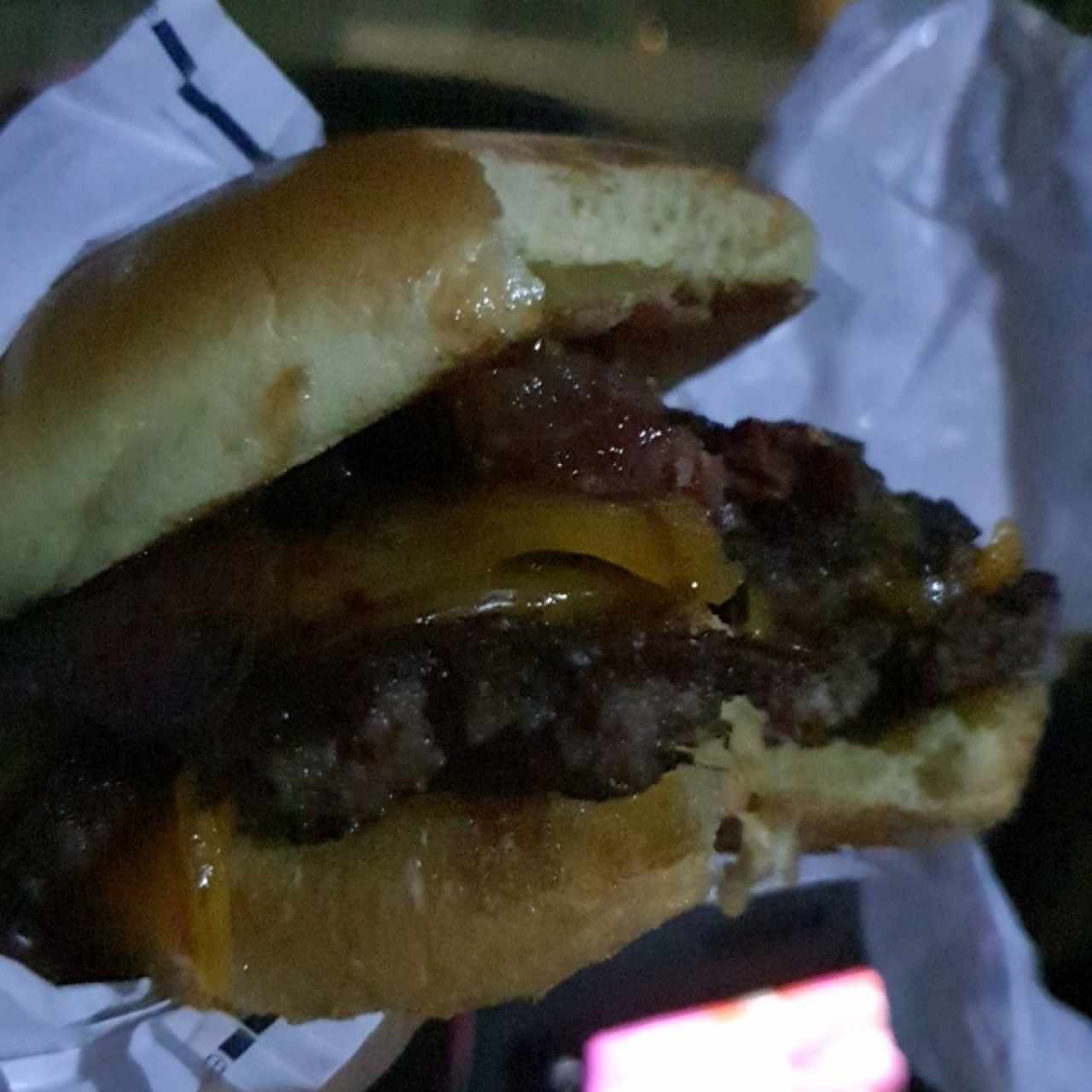doble bbq briquetas burger
