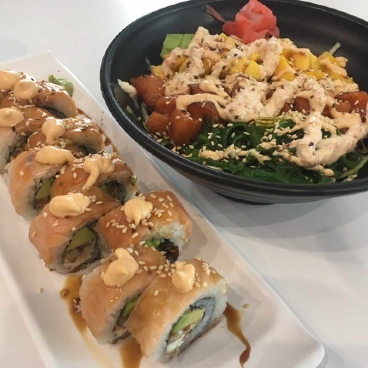 Unagi sushi y poke
