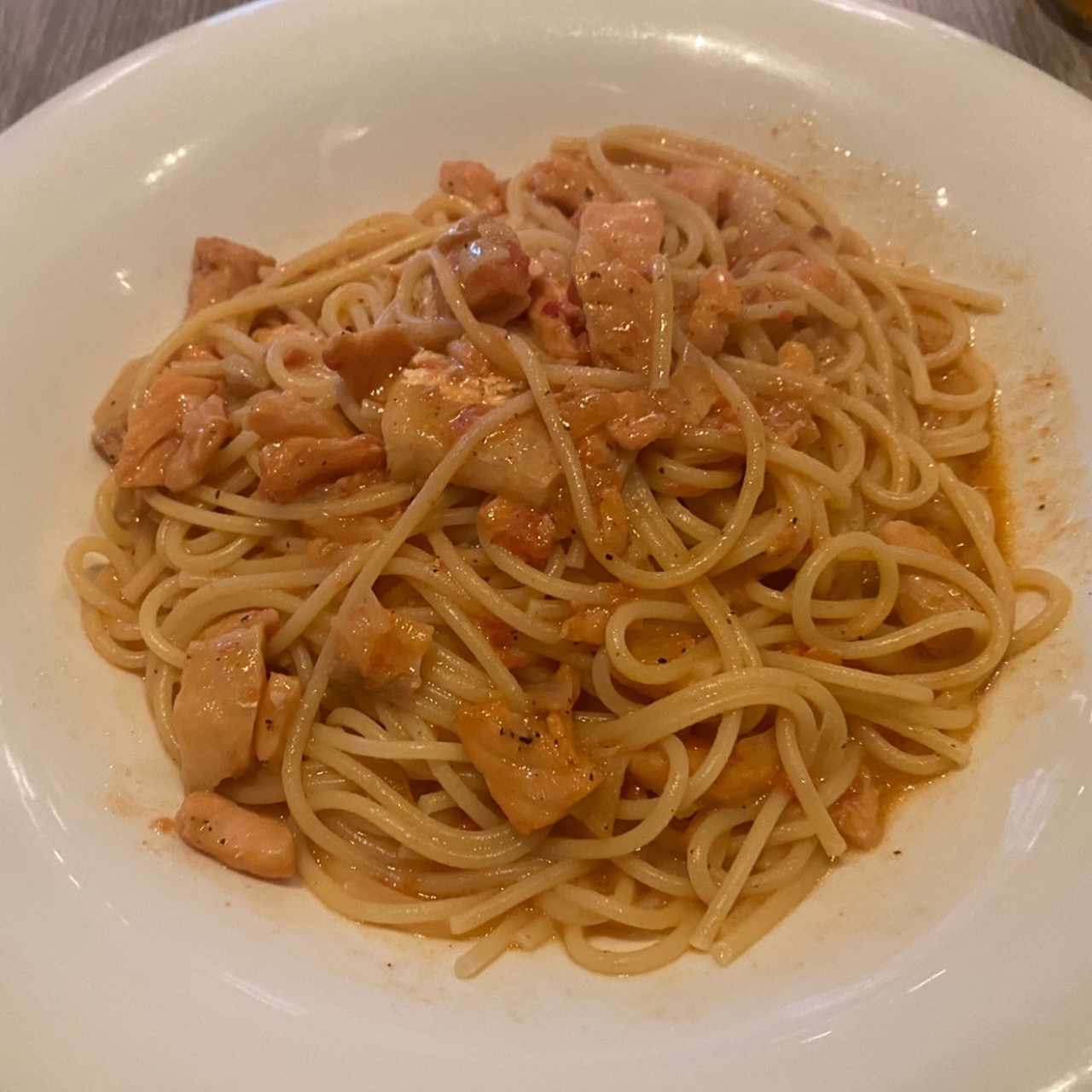 Spaguetti al Salmone