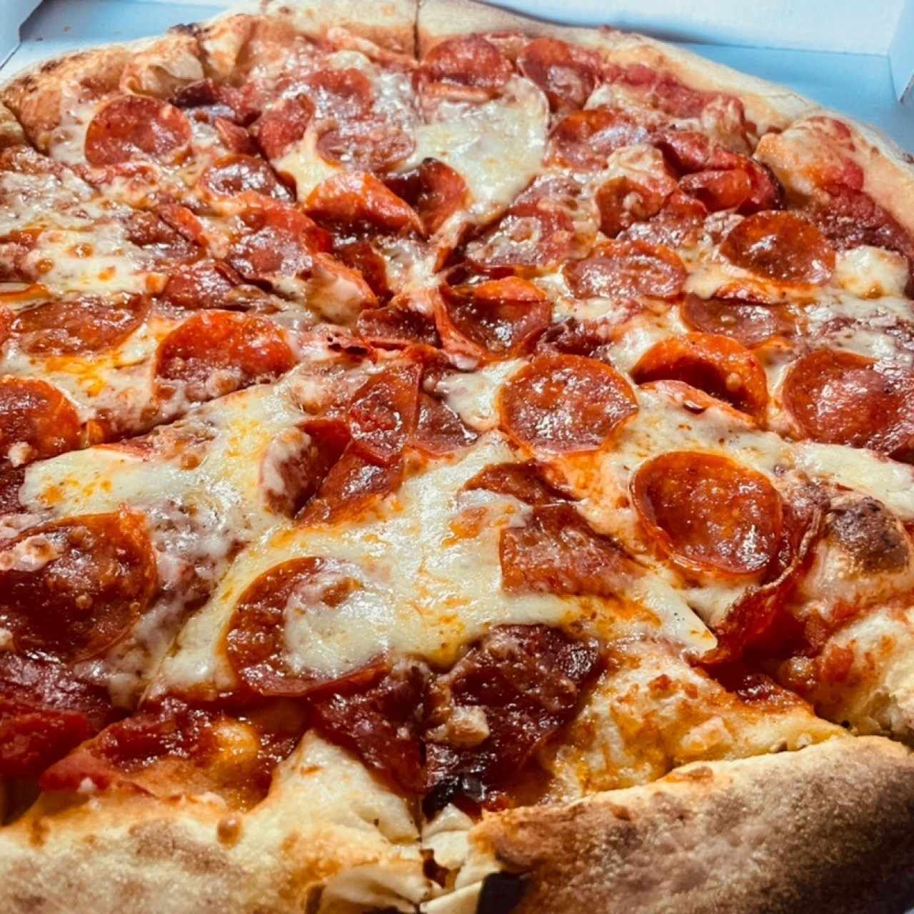 Pizza de Salami Picante y Pepperoni 16”