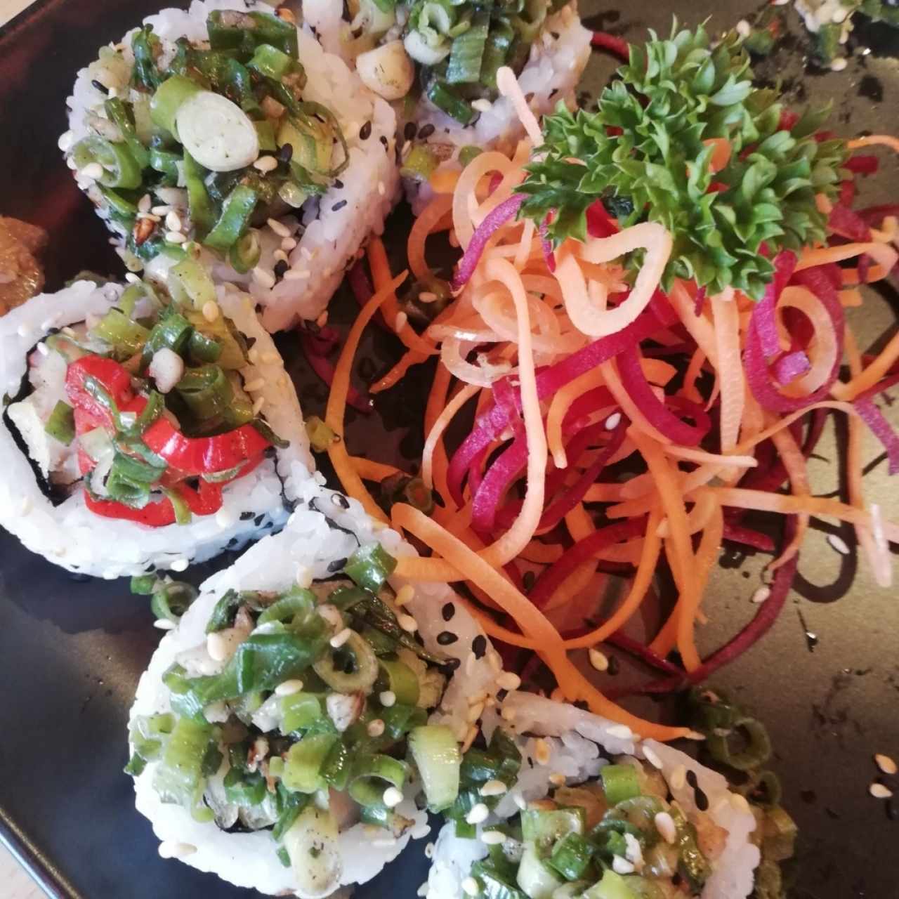 sushi de langostinos
