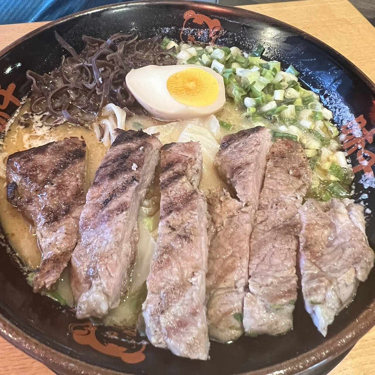 Chargrilled beef ramen