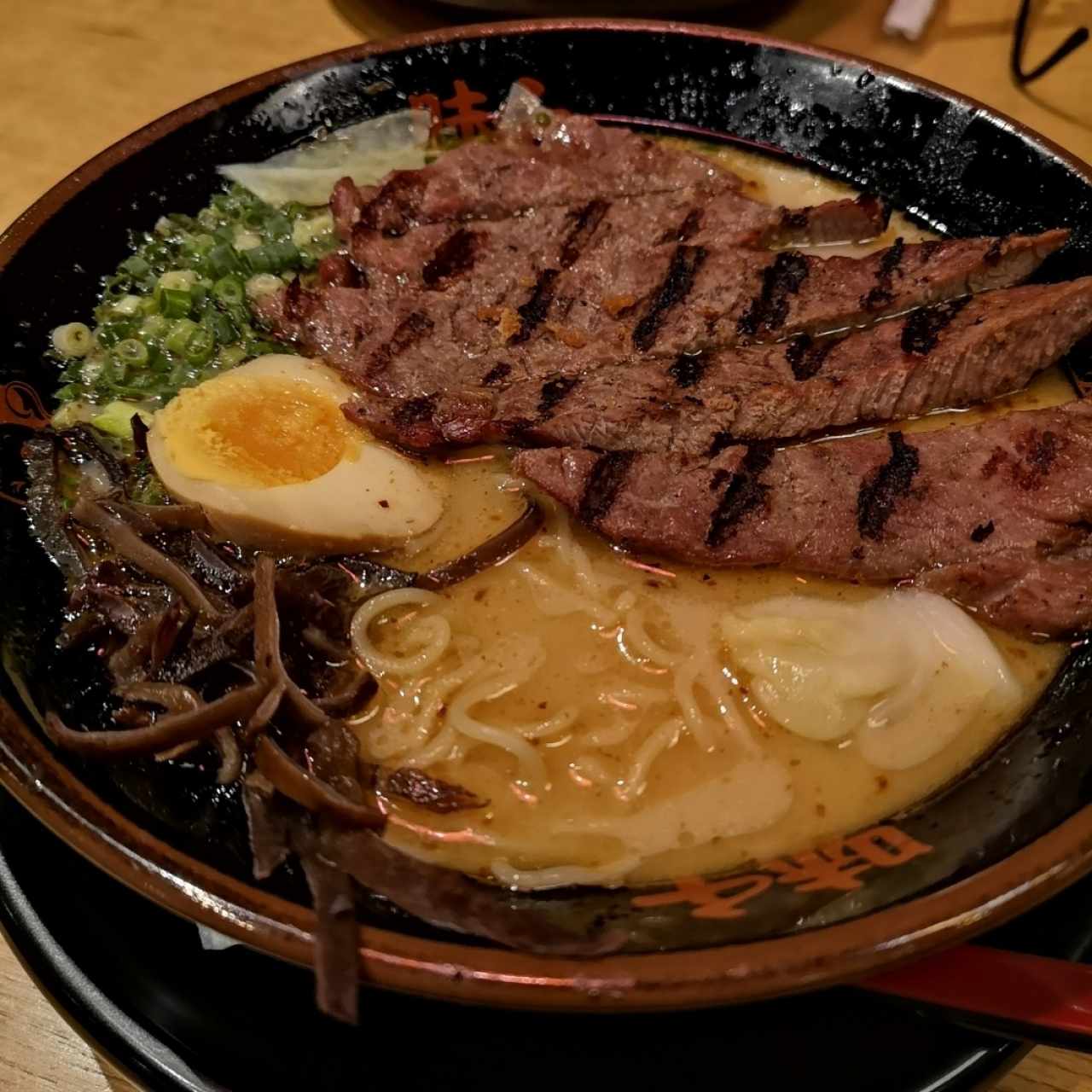Chargrilled beef ramen 