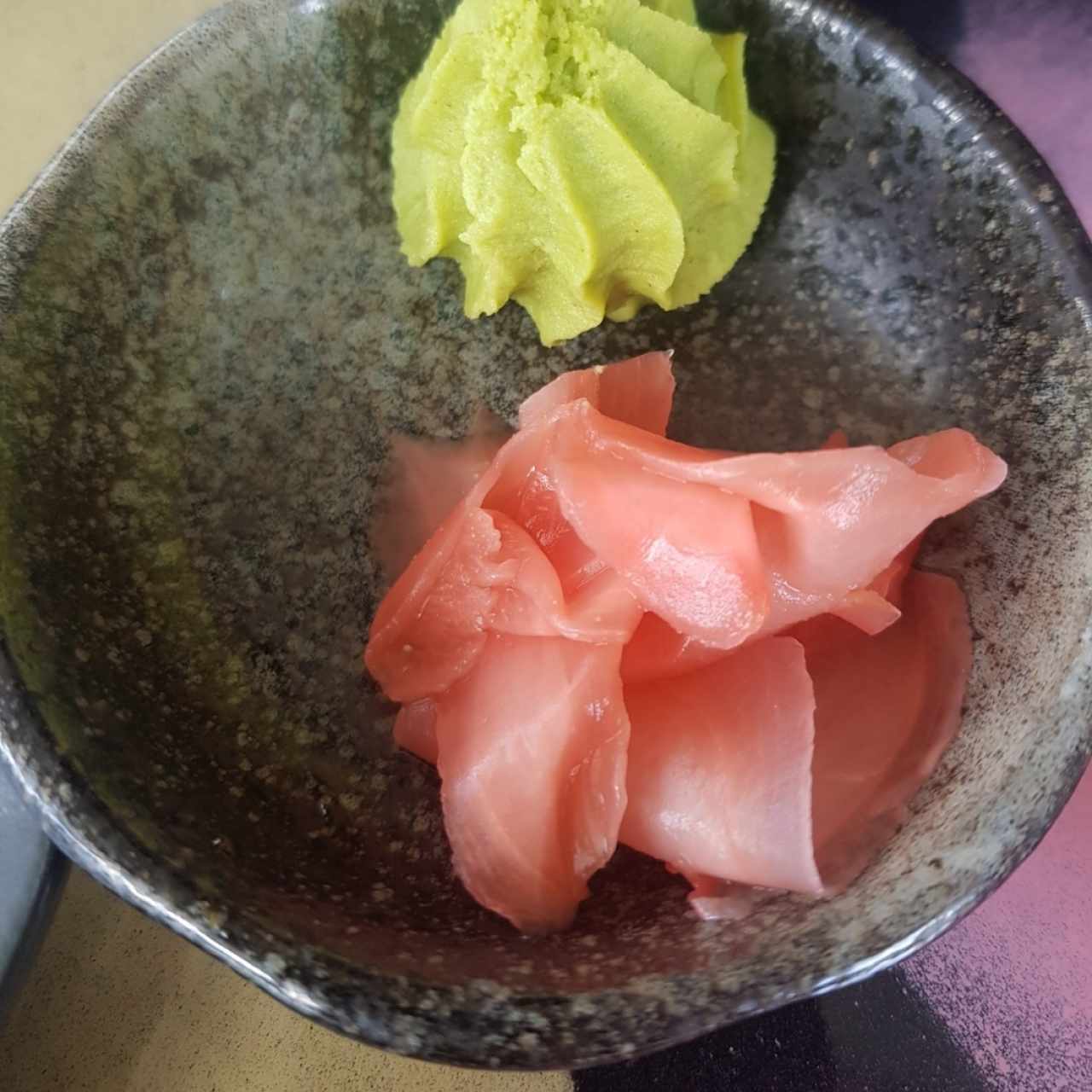 wasabi y gengibre