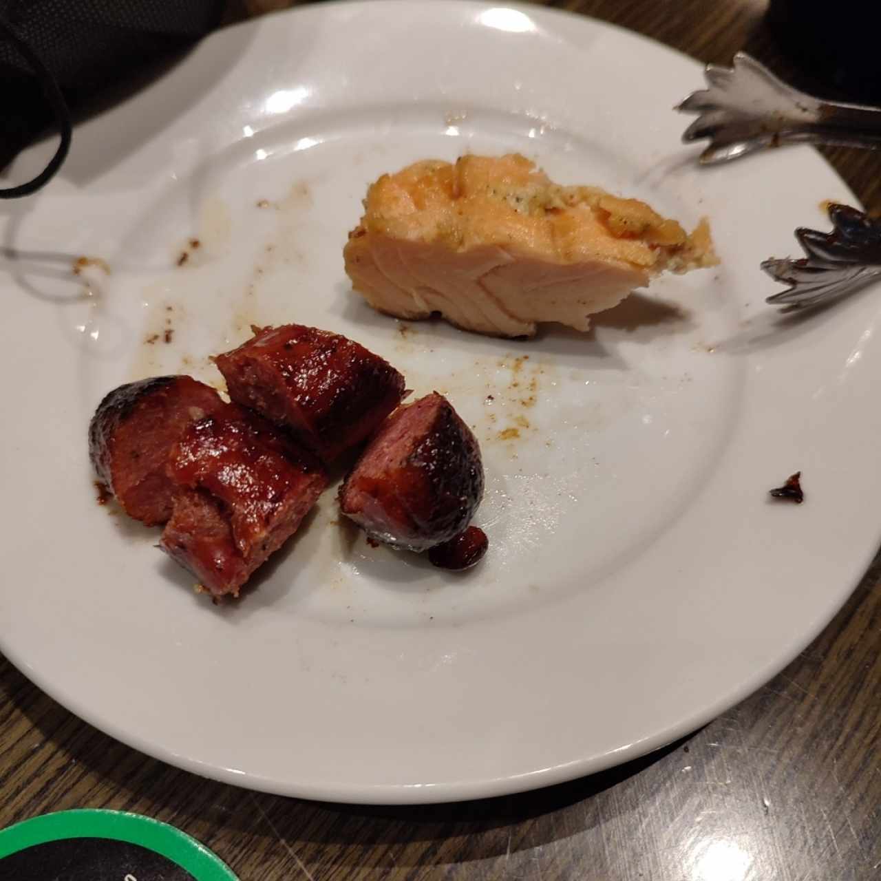 chorizo brasileño y salmón