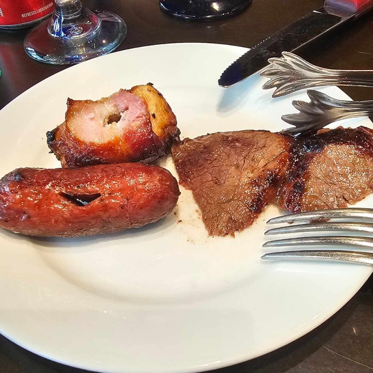 Picanha y chorizo