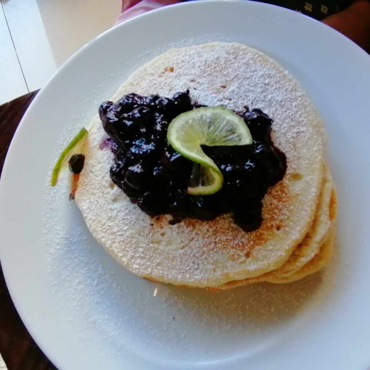 Pancakes de blueberry lemon