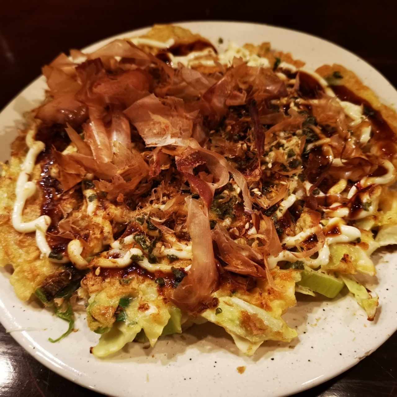 Okonomiyaki de Camarón