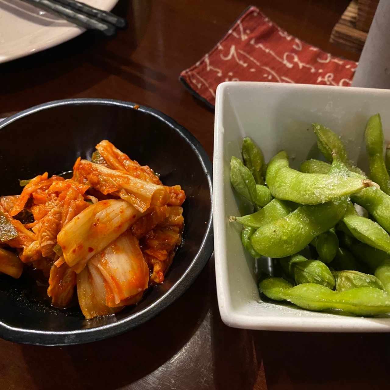 Kimchi y Edamame