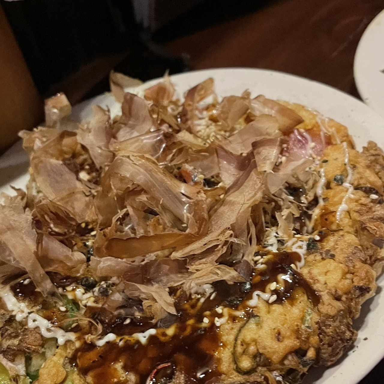 Okonomiyaki con bacon