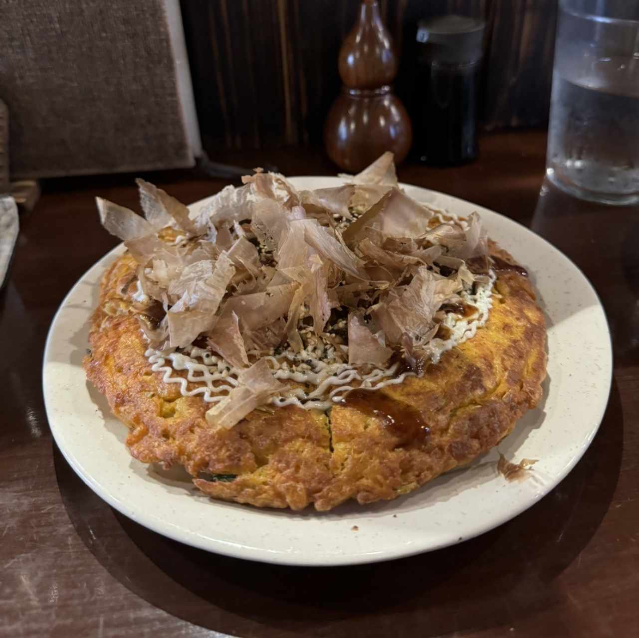 Okonomiyaki de camarones 