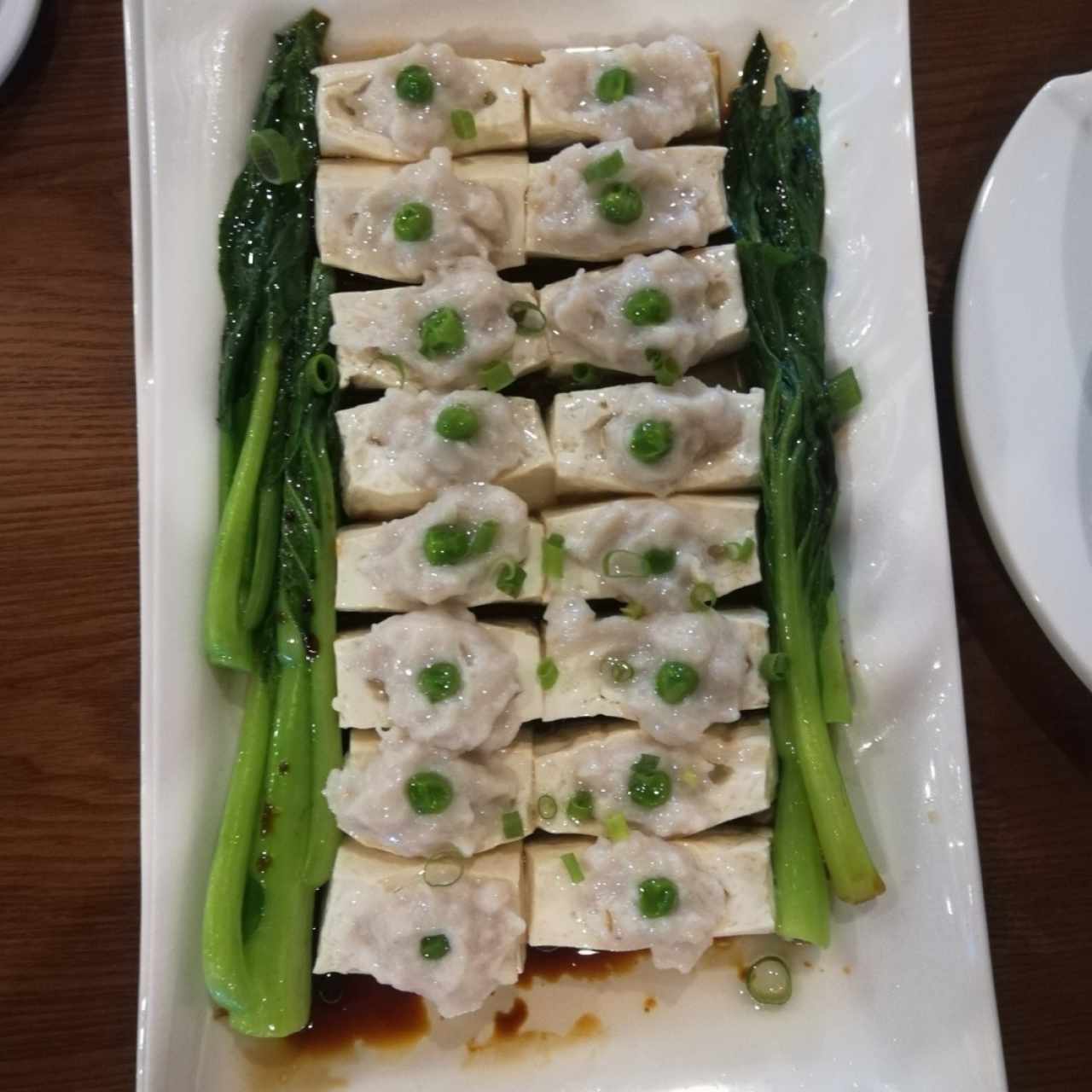 Tofu relleno de pescado
