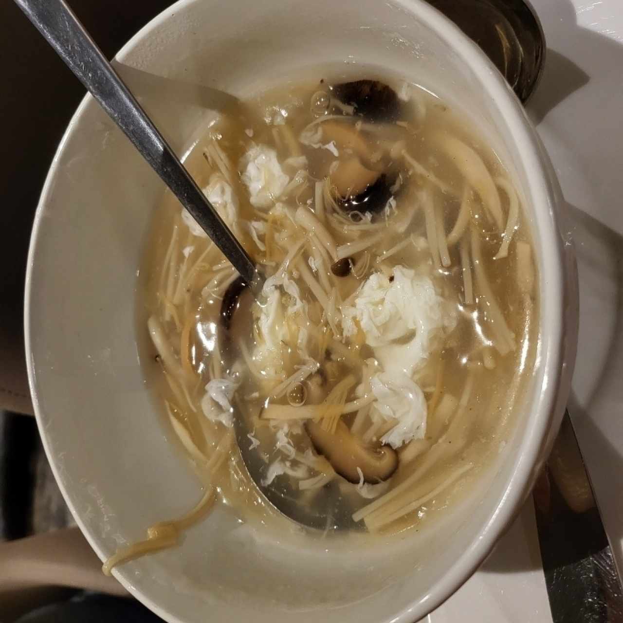 Dried Scallop & Mushroom Soup