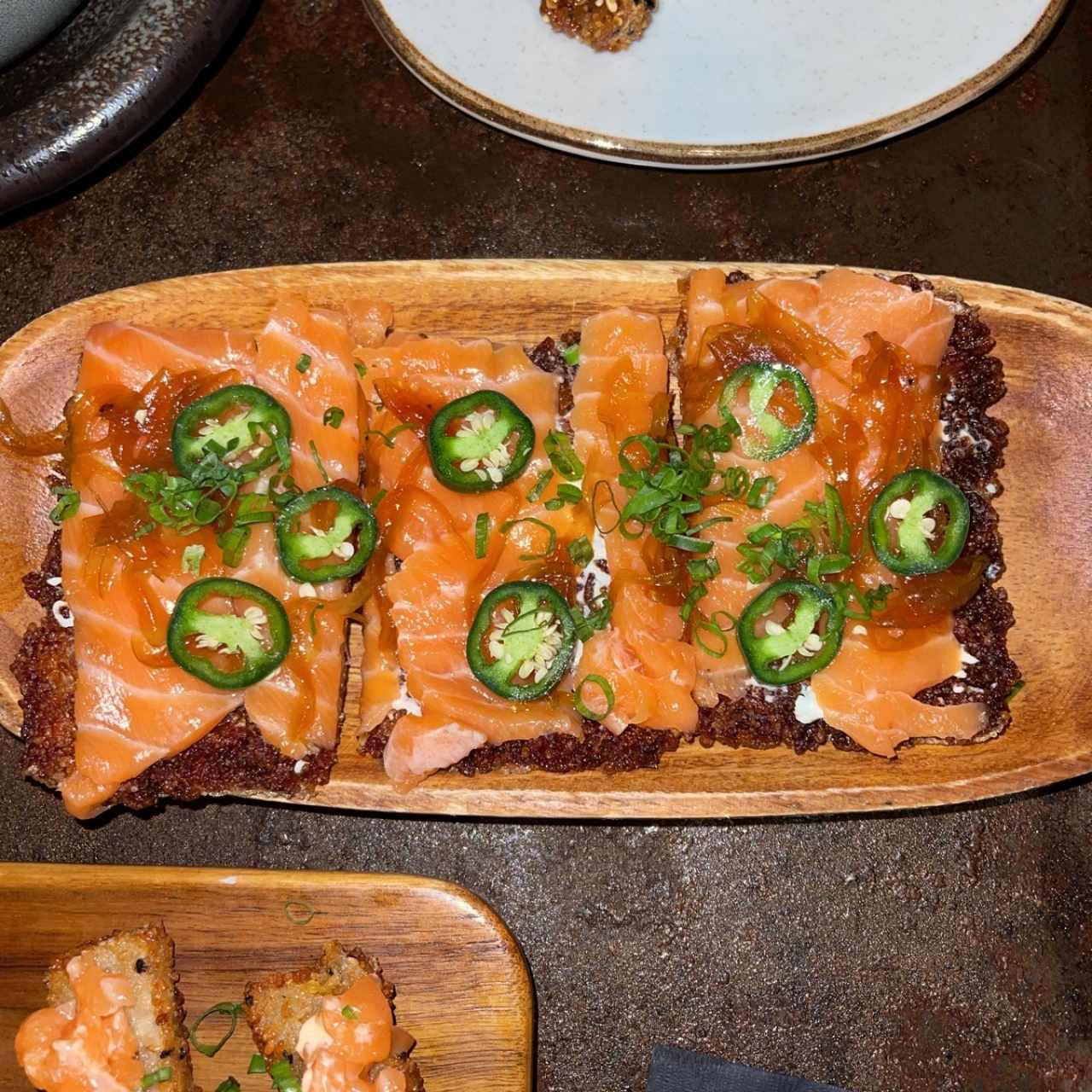 Sushi Pizzas - Smoked Salmon