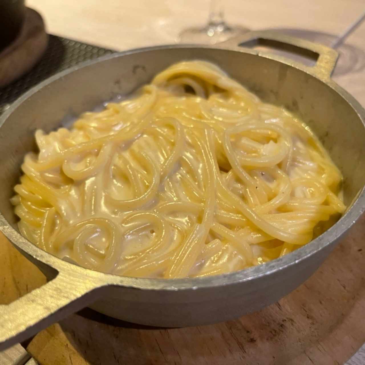 Spaguetti a la Crema
