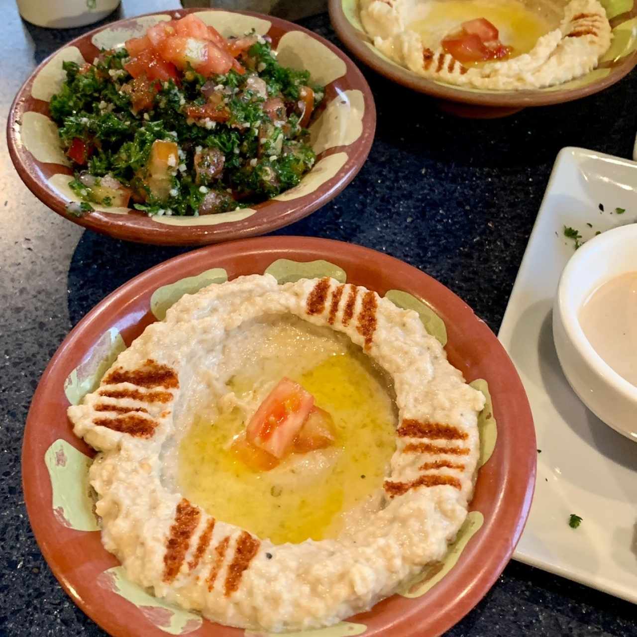 Babaganush, tabule y humus’s 