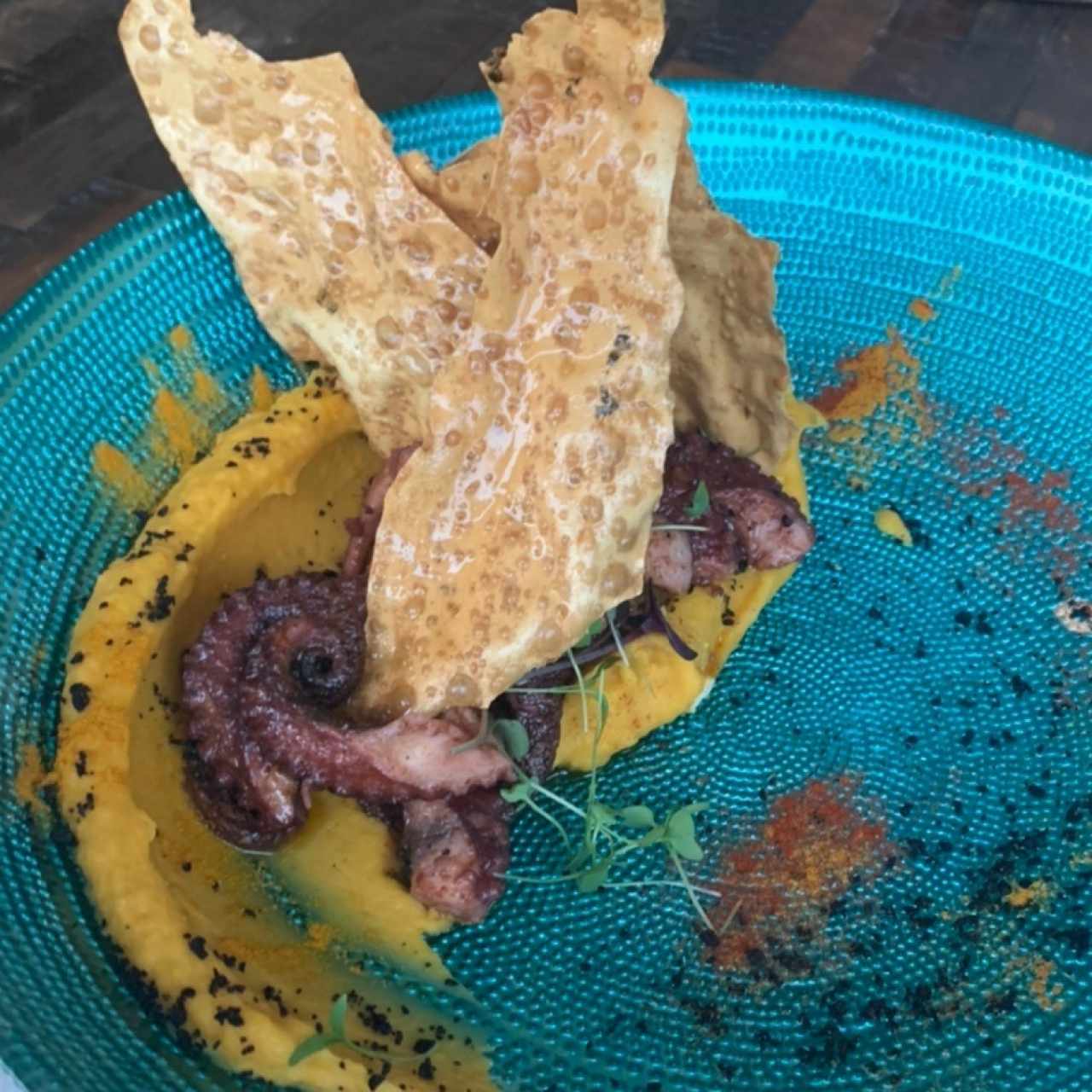 Pulpo con camote