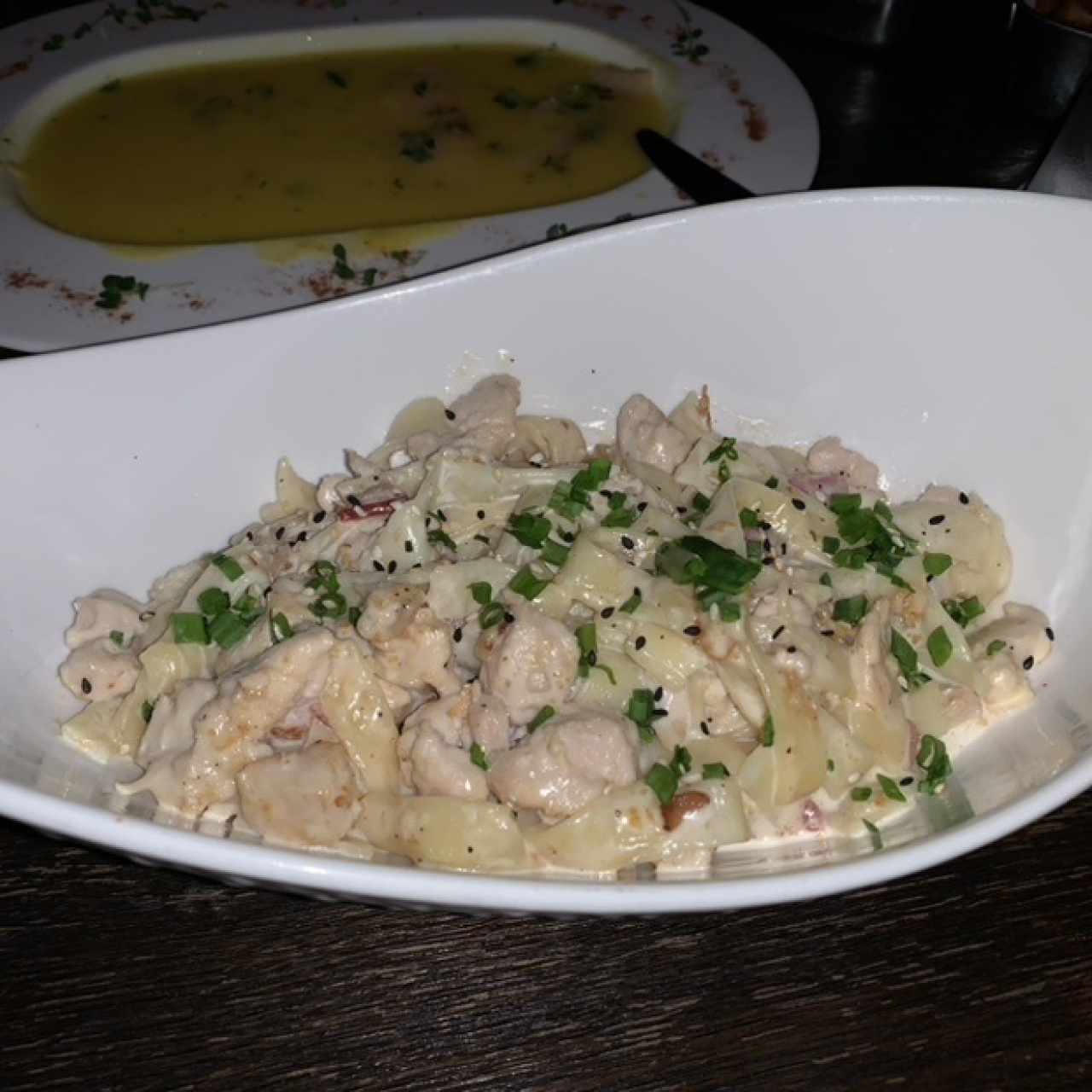 Fetuccini de Pollo con Beacon