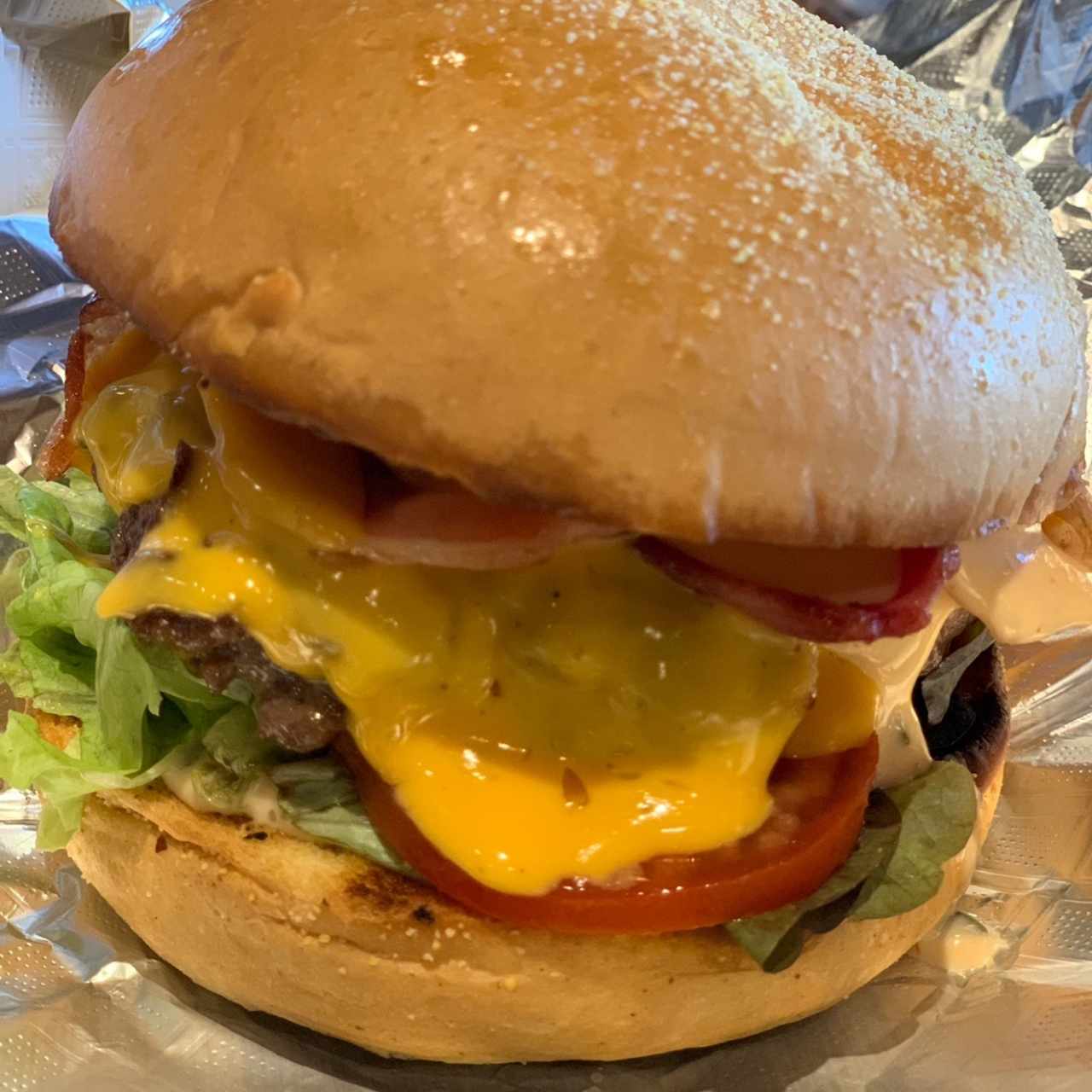 American chesse burger