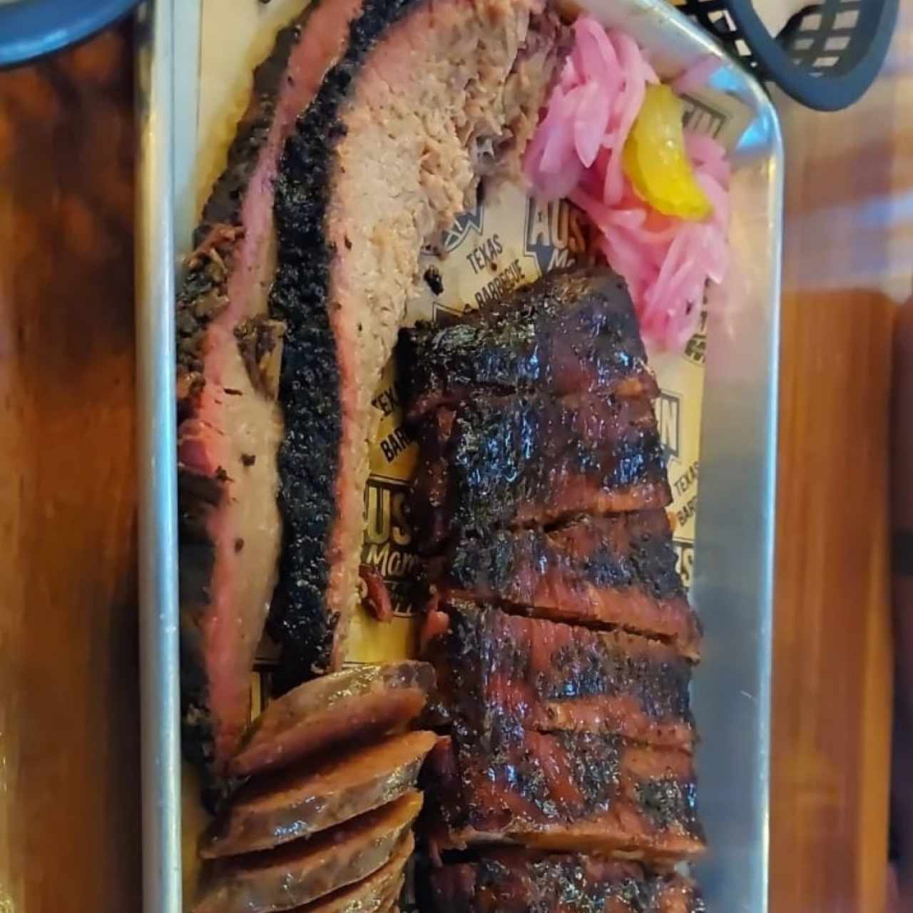 Smoked Meats - 1/3 Lb Prime Brisket Half Rack Ribs, Sausage