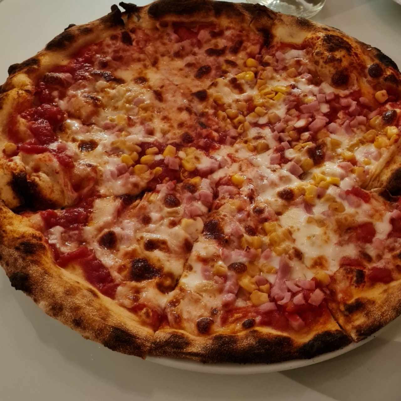 Pizzas - Maíz y bacon