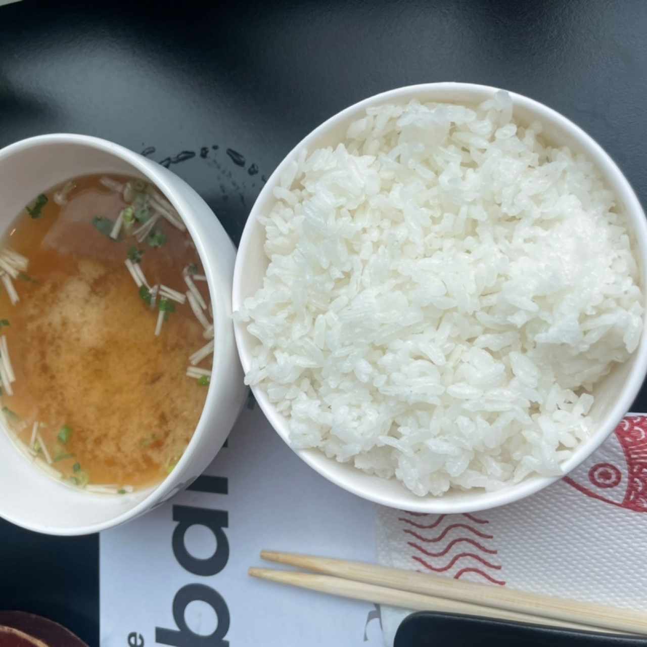 Sopa Miso and Rice