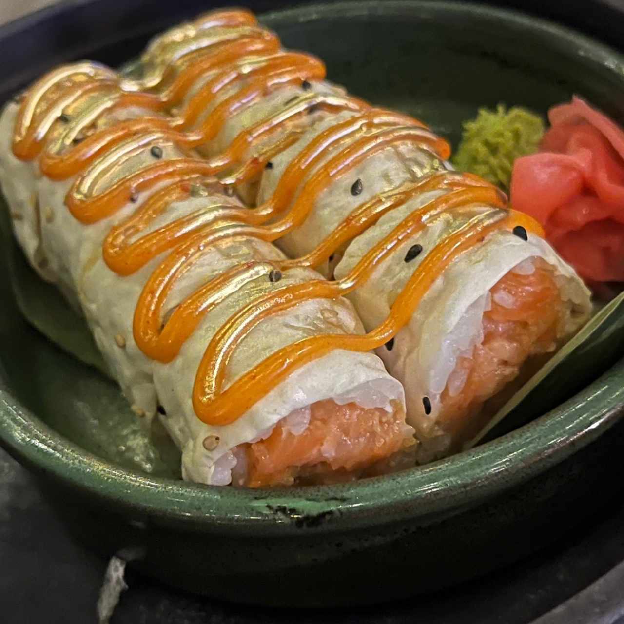Rolls - Golden Flame Salmon