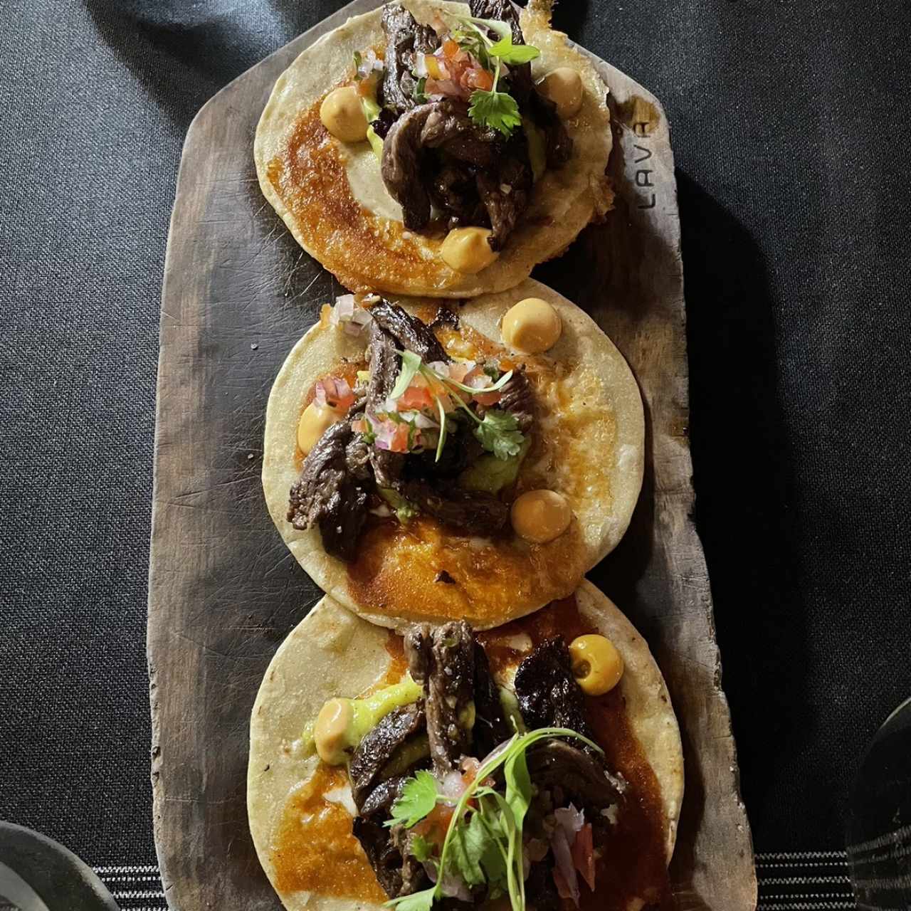 Tacos de entraña 