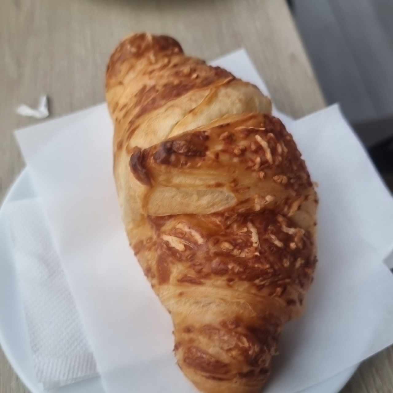 croissant de queso y jamon