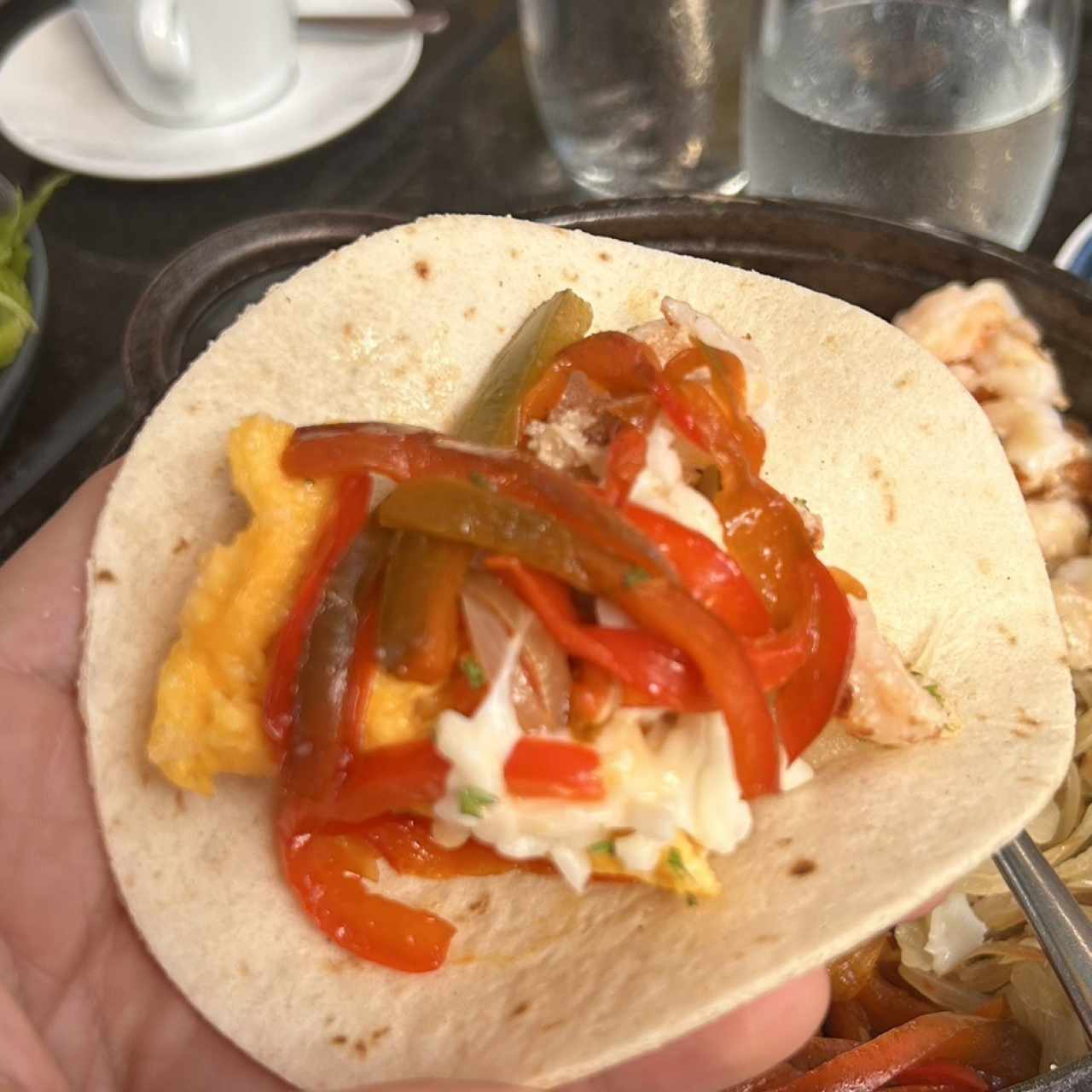 Breakfast fajita - details