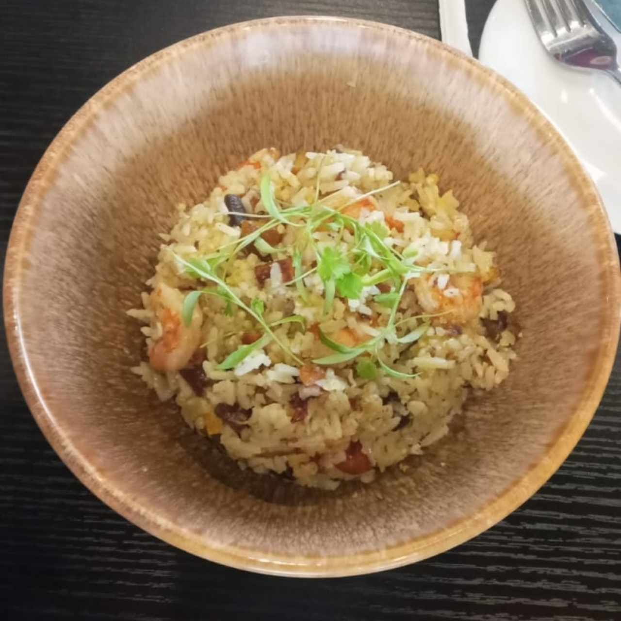 Arroz Valkiria (arroz oriental con camarones)