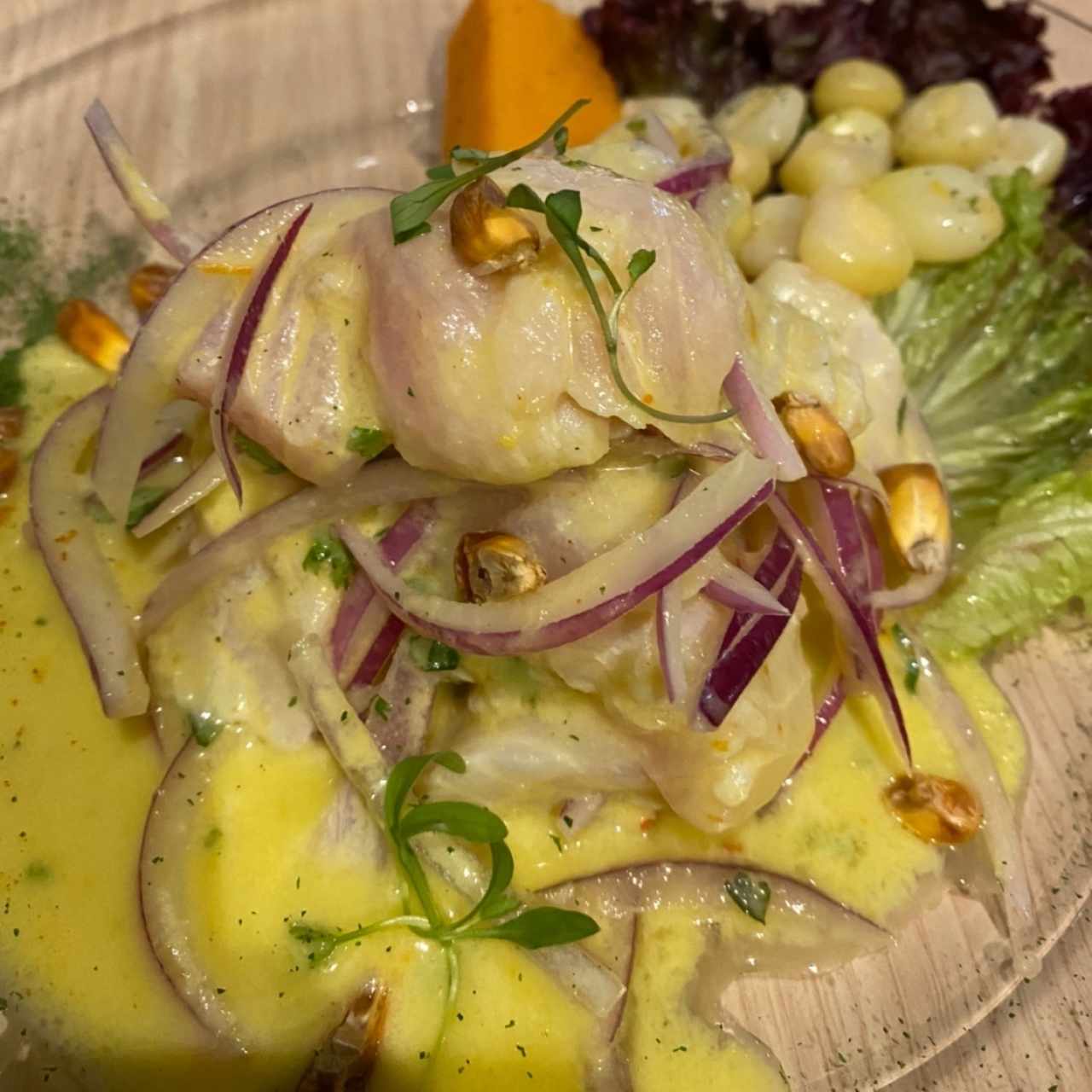 Entradas - Ceviche de Corvina