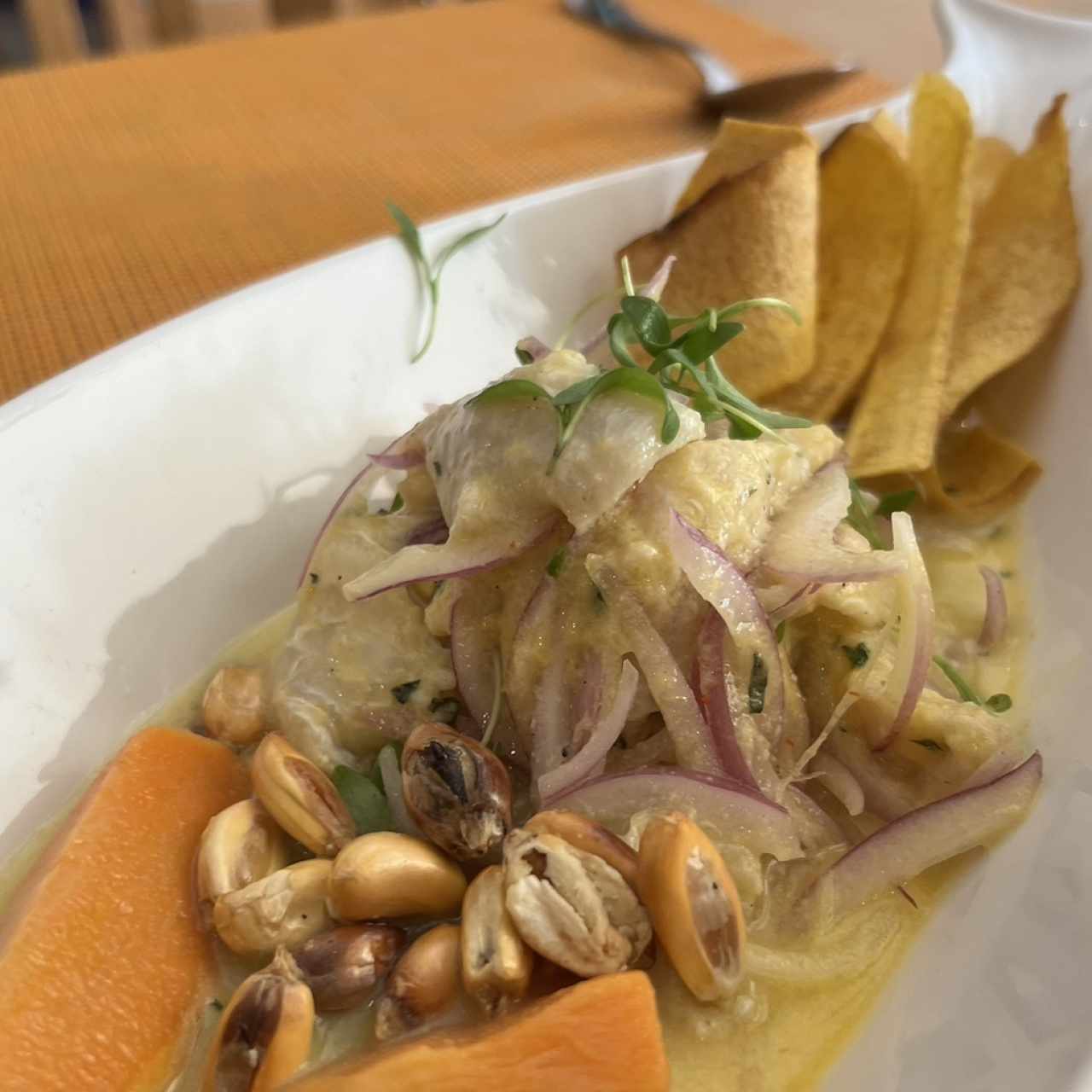 Entradas - Ceviche de Corvina