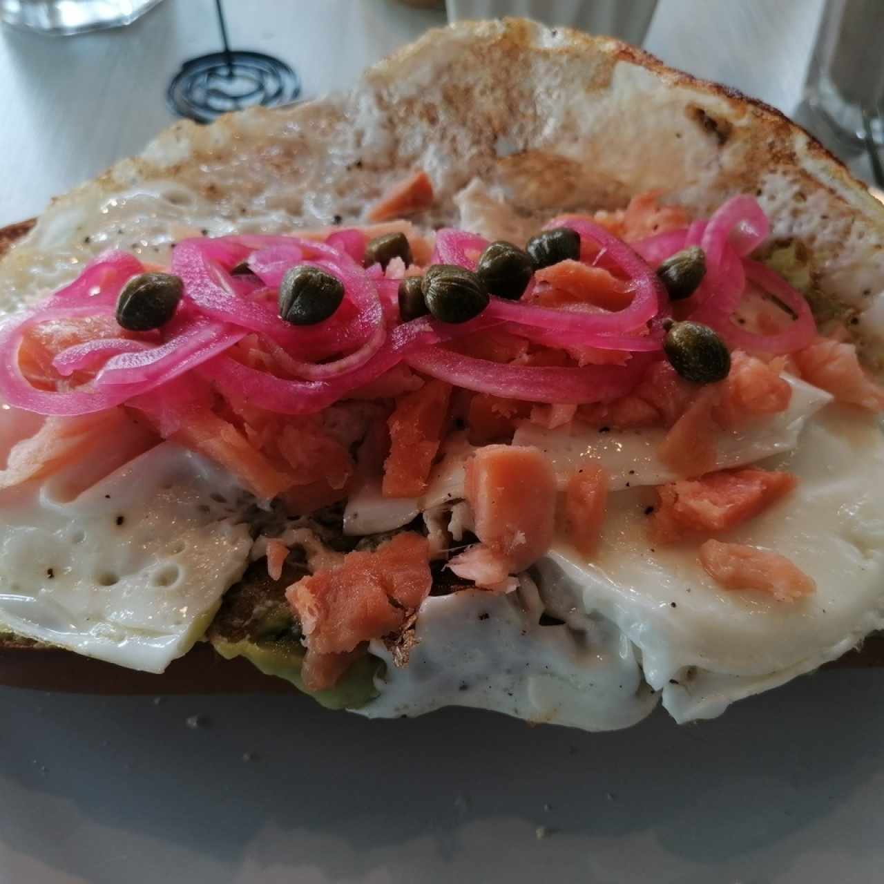 Salmon avocado toast