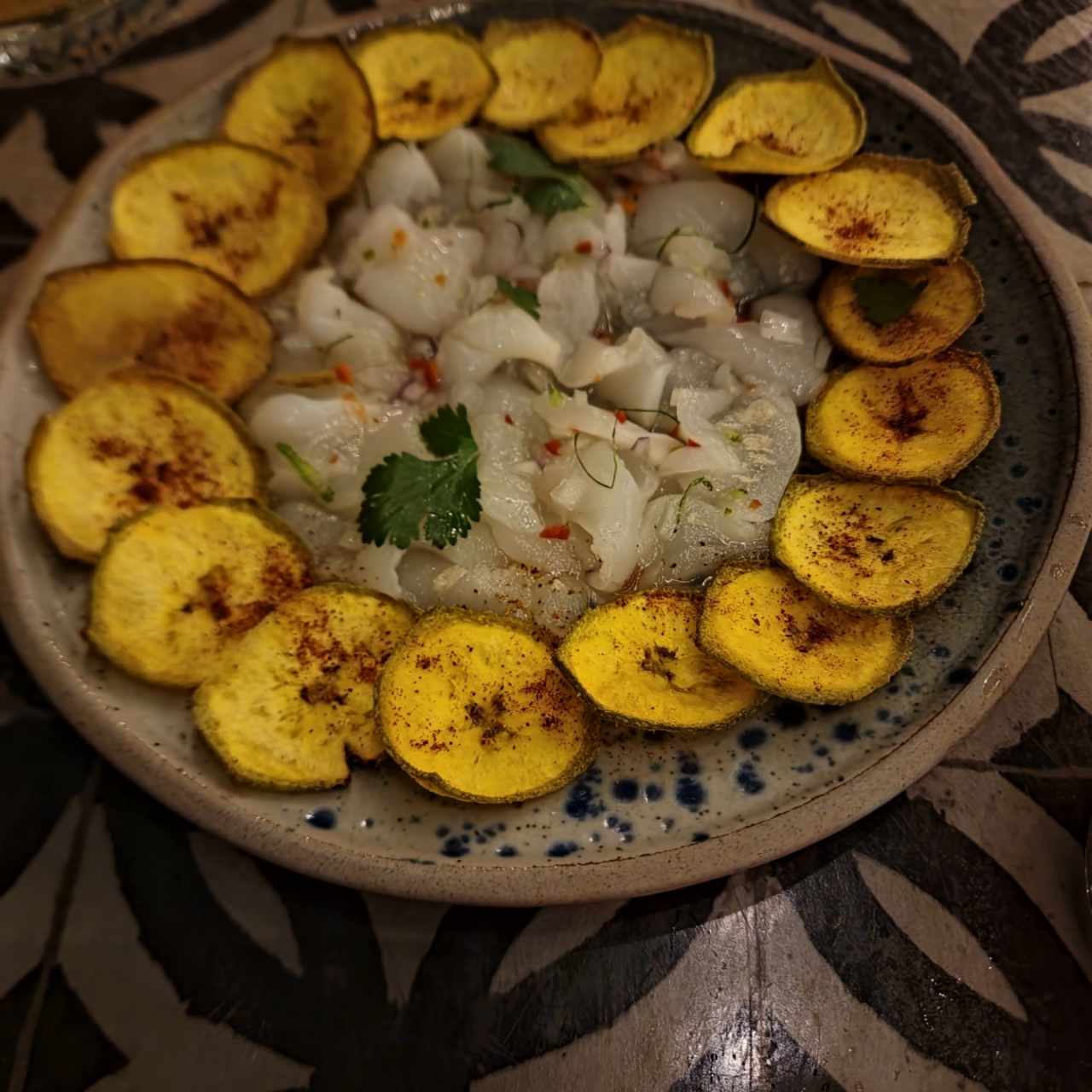 Ceviche de Mamón chino (Vegano)