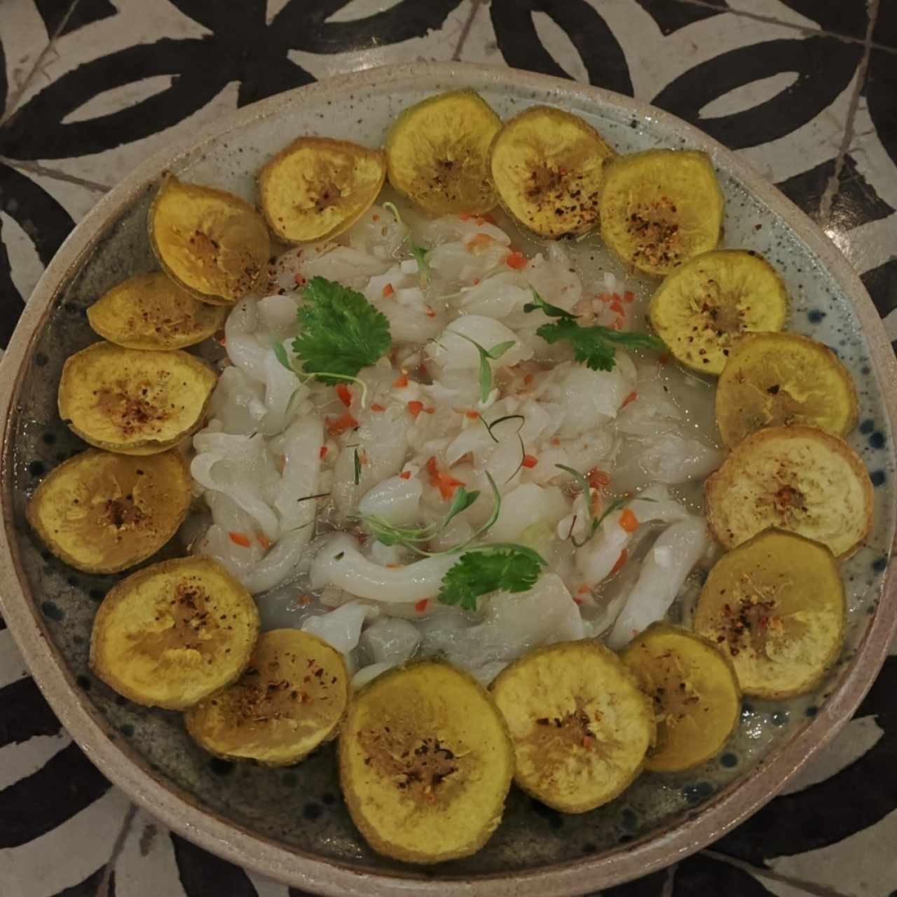 Ceviche de Mamón chino (Vegano)