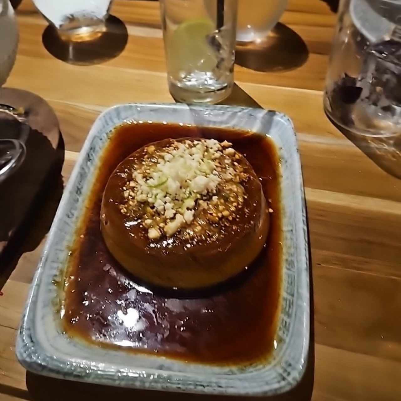 Flan de café con queso blanco