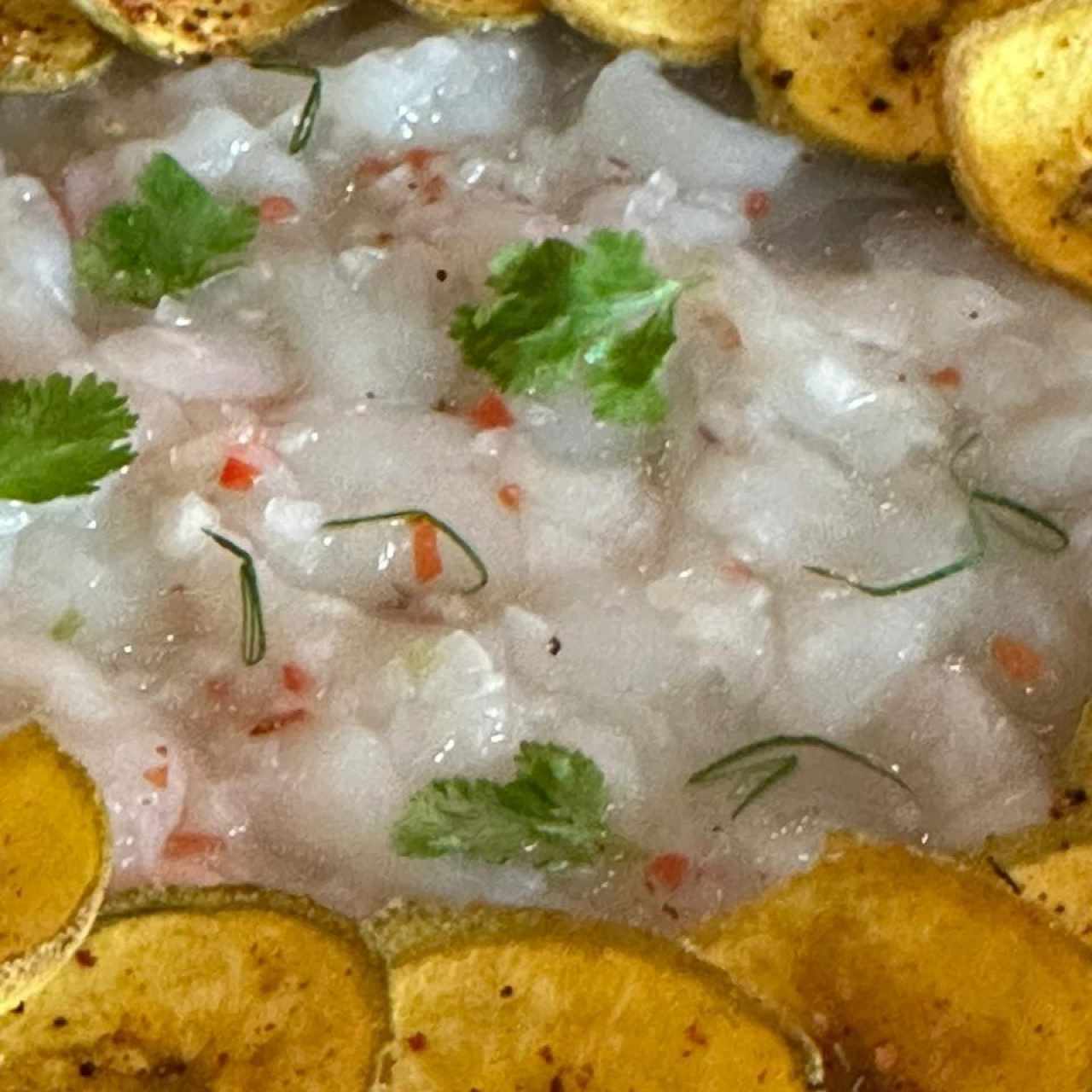 Ceviche de Mamón chino (Vegano)