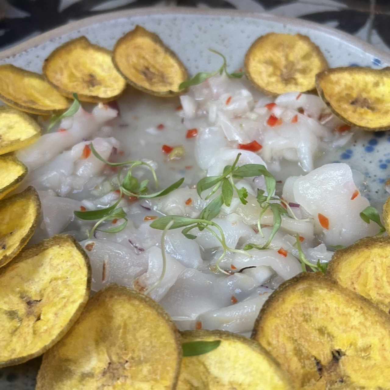 Ceviche de Mamón chino (Vegano)