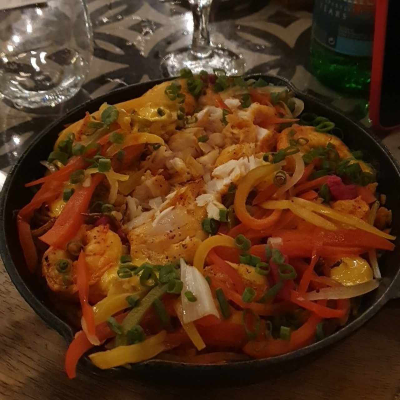 Arroz con Concolón de mariscos y Pescado