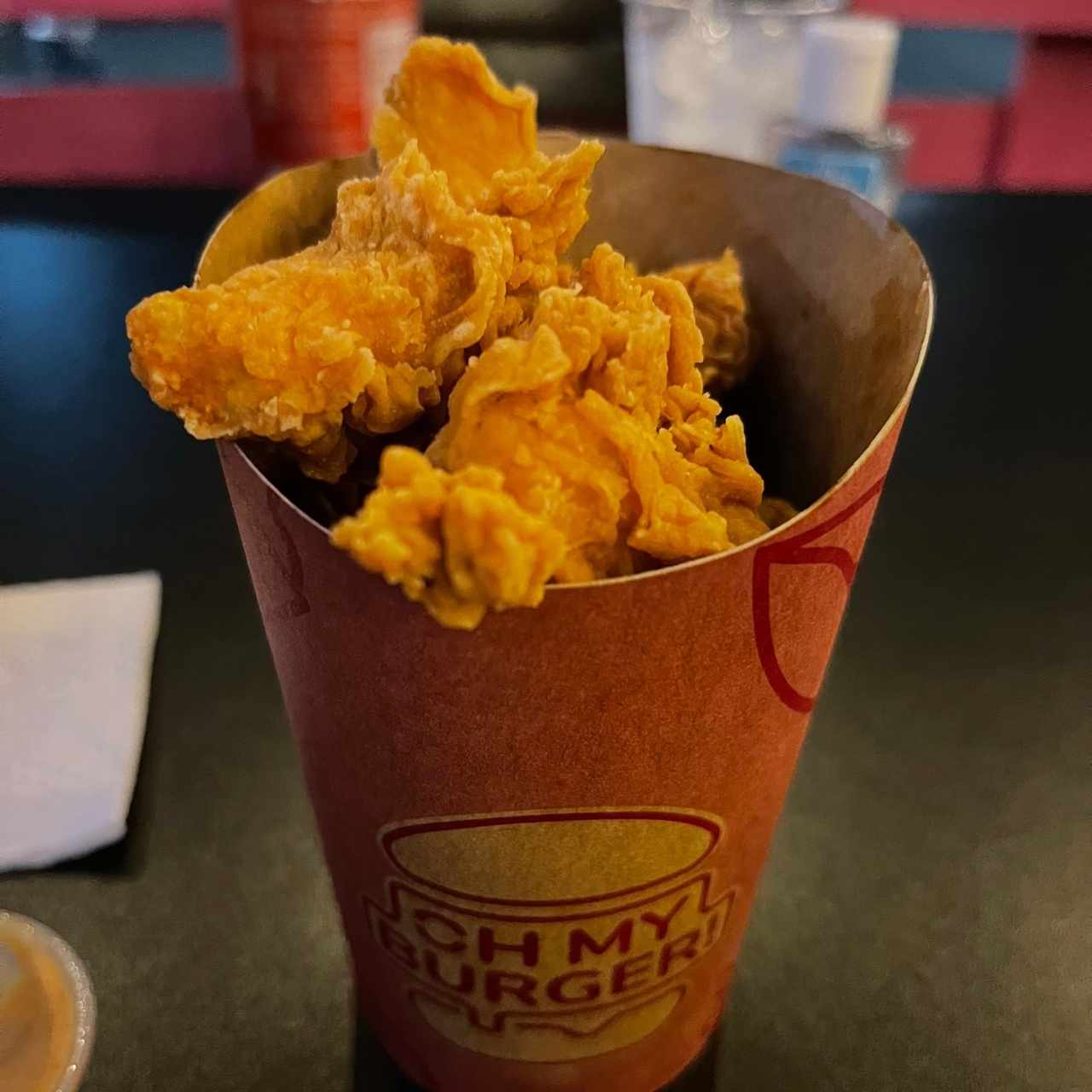 chicken bites. 👎🏻 (demasiada tempura, poco pollo y sabor) 