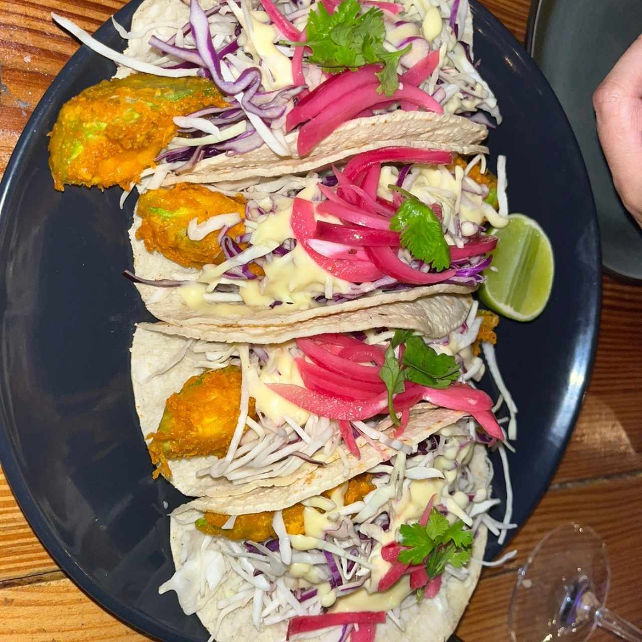 Vegan Tacos // Tempura Avocado Tacos