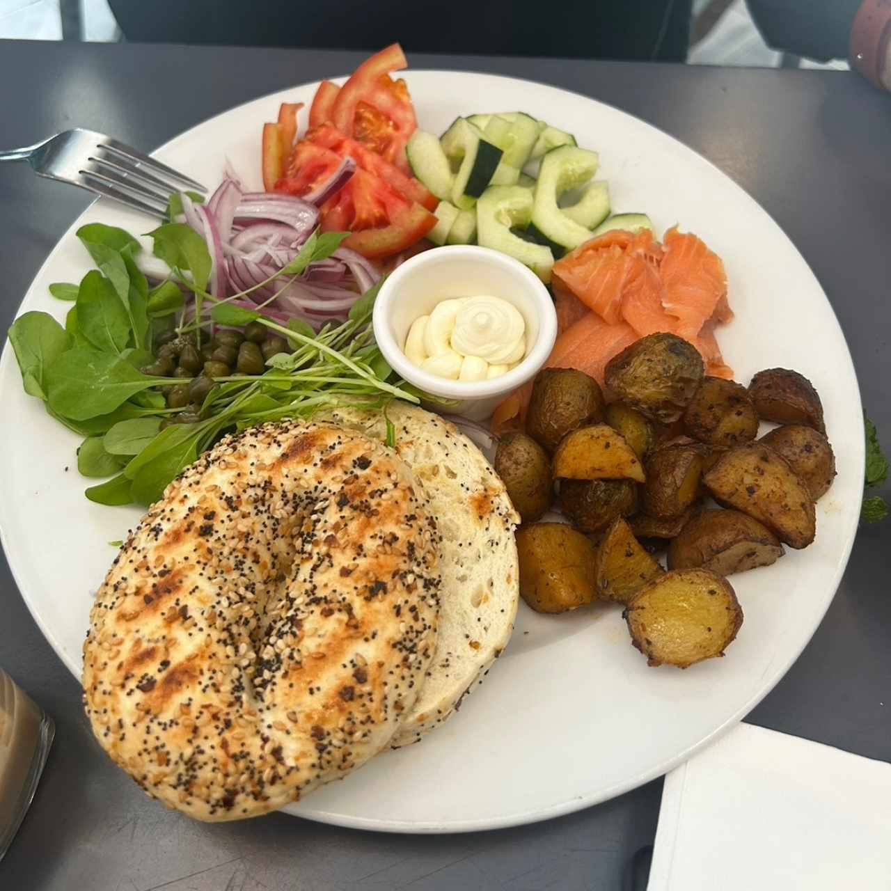 Bagel de Salmón Ahumado