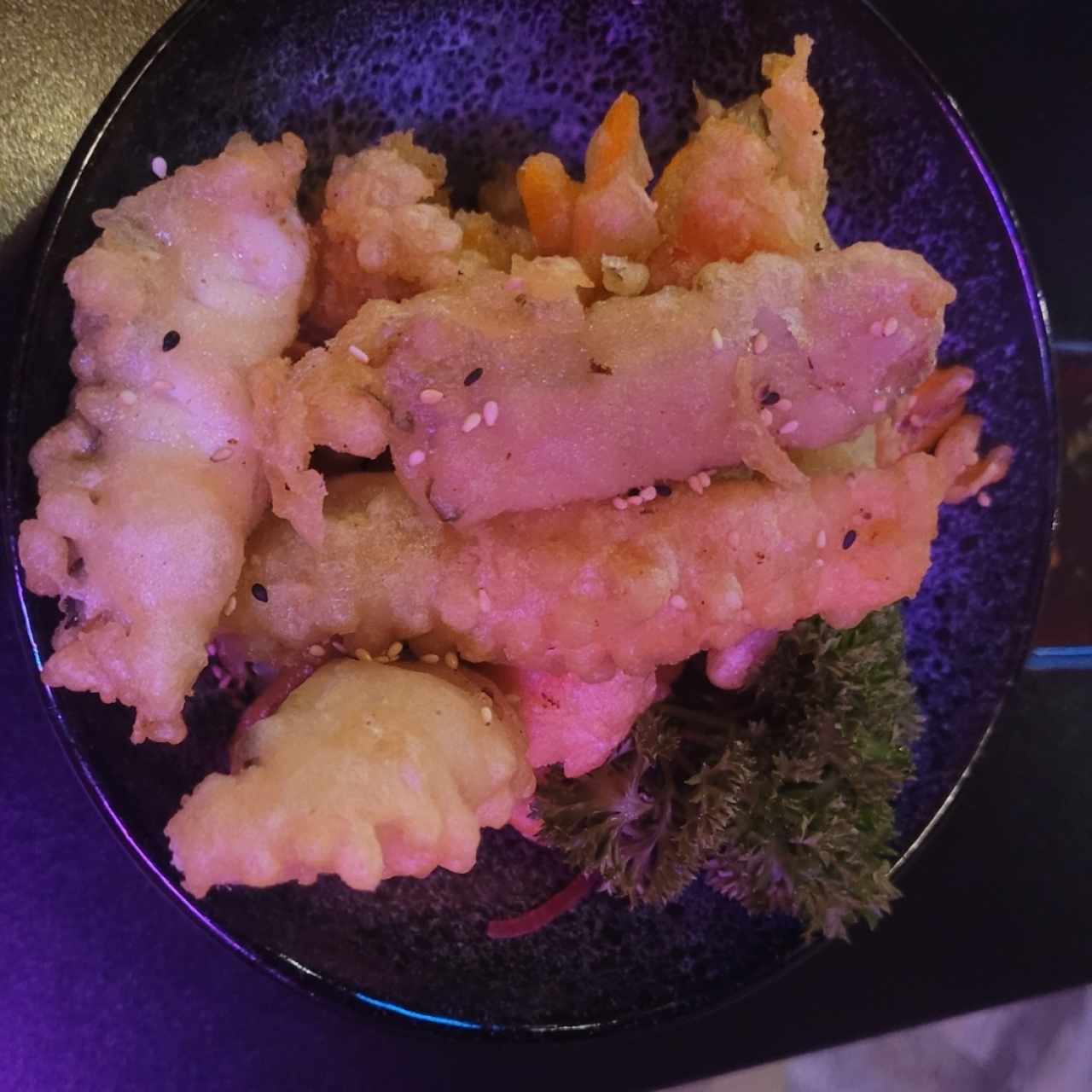 Mariscada tempura