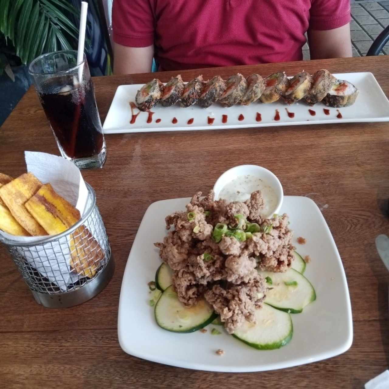arañitas/ sushi roll