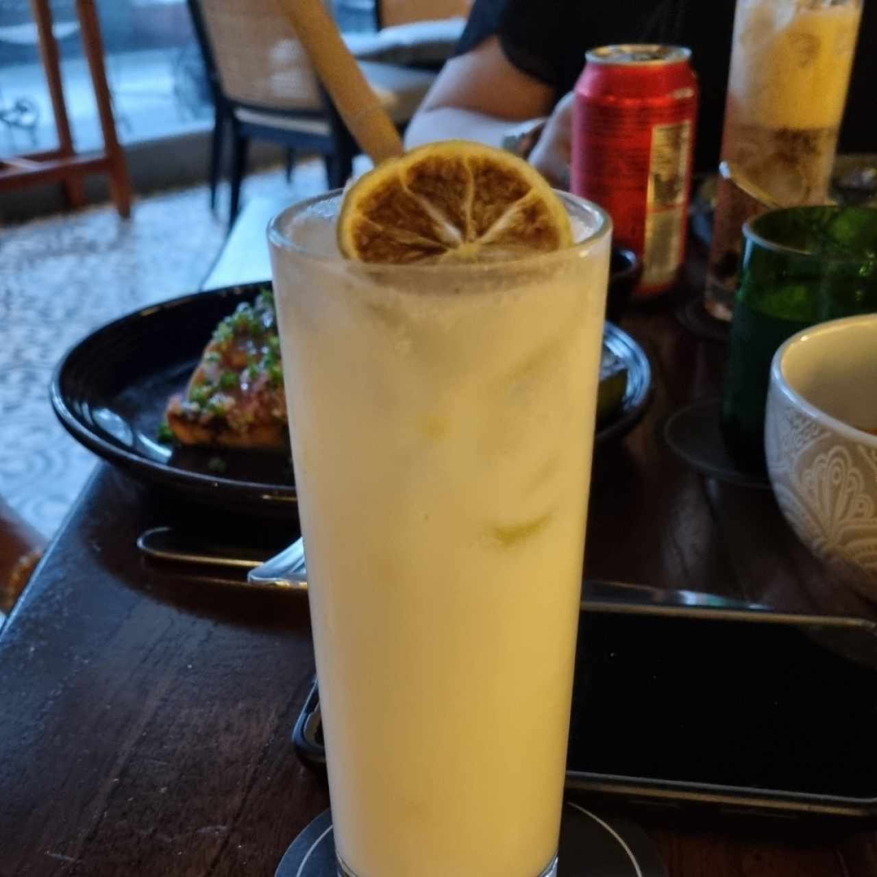 Limonada de coco con jengibre 