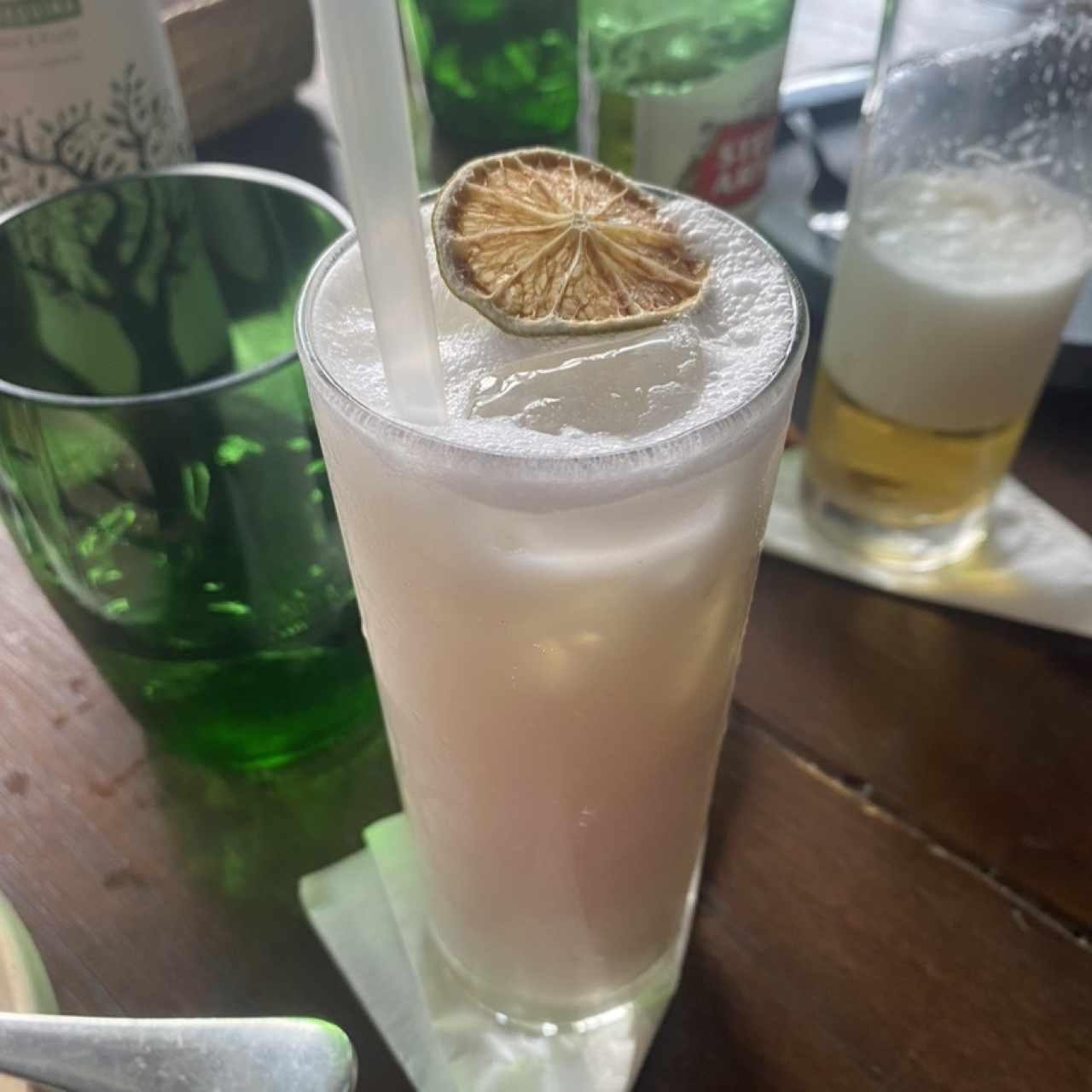 Limonada de coco y jengibre