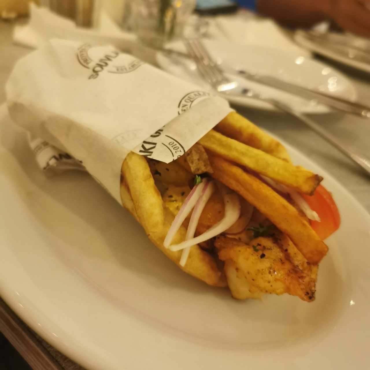 Souvlaki de Langostino 